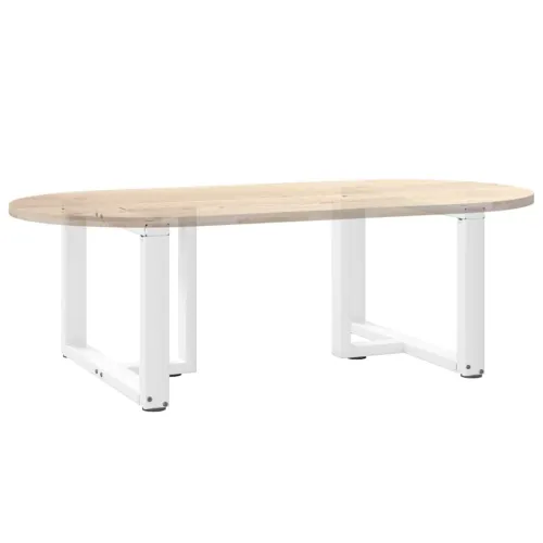 Noge za klub stolić T-oblika 2 kom Bijele 60x25x(42-43) cm Čelik - Bijela 60 x 25 x (42-43) cm Cijena