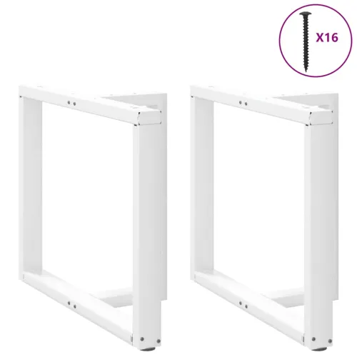Noge za blagovaonski stol T-oblika 2 kom Bijele 90x35x(72-73) cm Čelik - Bijela 90 x 35 x (72-73) cm Cijena