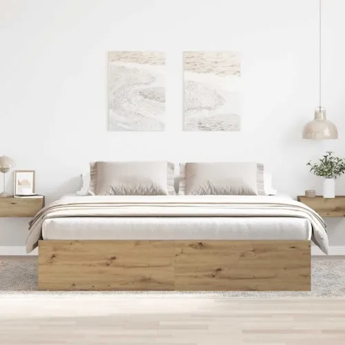 Okvir kreveta bez madraca boja hrasta artisan 180x200 cm - Hrast artisan 180 x 200 cm Cijena