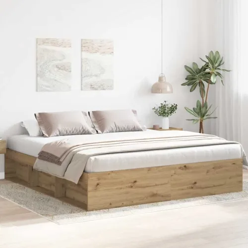 Okvir kreveta bez madraca boja hrasta artisan 180x200 cm - Hrast artisan 180 x 200 cm Cijena