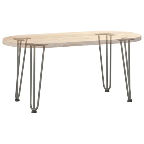 Noge s ukosnicama za stolić za kavu 4 kom. Prirodni čelik 42 cm Puni čelik - Prirodna 42 cm 3 rods Cijena