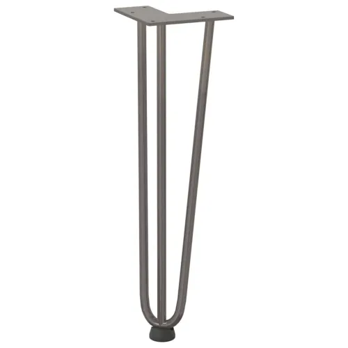 Noge s ukosnicama za stolić za kavu 4 kom. Prirodni čelik 42 cm Puni čelik - Prirodna 42 cm 3 rods Cijena