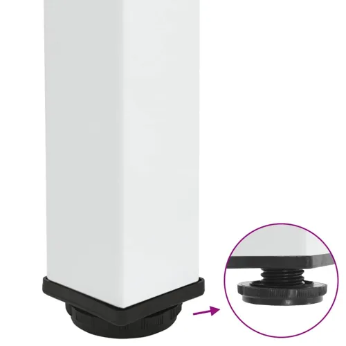Noge za barski stol 4 kom Bijele 110-112 cm Čelične - Bijela 110-112 cm (80 mm) 1 1 Cijena