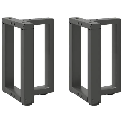 Noge za klub stolić T-oblika 2 kom antracit 38x25x(42-43) cm čelik - Antracit 38 x 25 x (42-43) cm Cijena