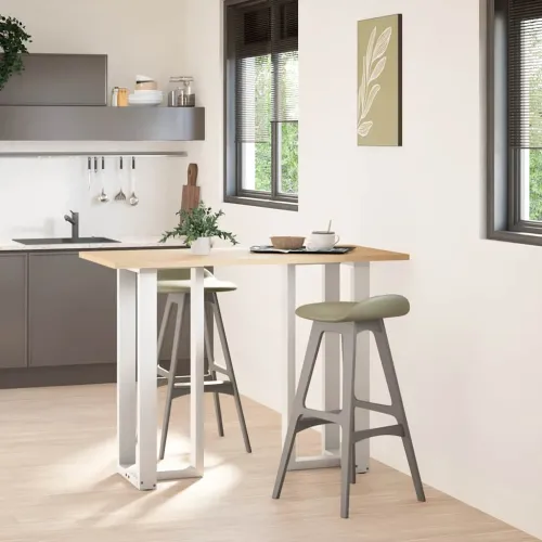 Noge za barski stol T-oblika 2 kom Bijele 40x35x(100-101) cm Čelik - Bijela 40 x 35 x (100-101) cm Cijena