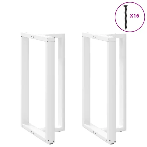 Noge za barski stol T-oblika 2 kom Bijele 60x35x(100-101) cm Čelik - Bijela 60 x 35 x (100-101) cm Cijena