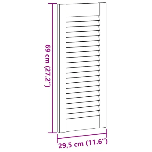 Vrata ormarića Dizajn rešetki 4 kom 69x29,5 cm puno drvo bor - Prirodna 39,5 x 49,4 cm 4 Cijena