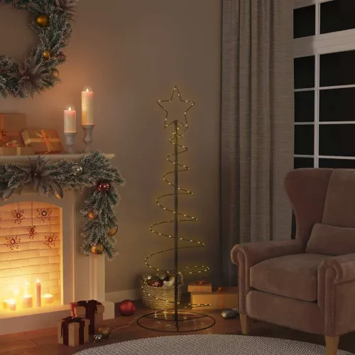 LED božićno drvce 100 LED toplo bijelo 150 cm - Crna 150 cm 1 bez kuglica Cijena