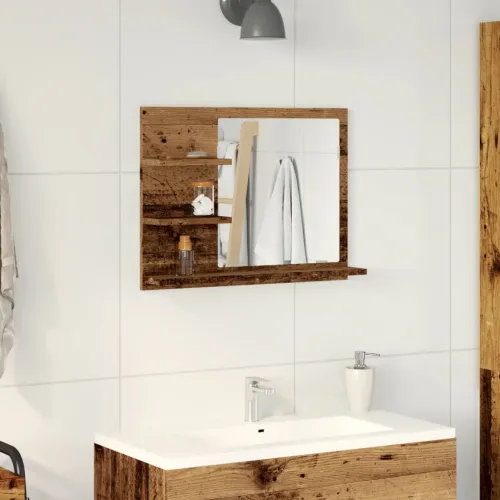 Kupaonski ormarić s ogledalom Old Wood 60x10,5x45 cm - Staro drvo Cijena