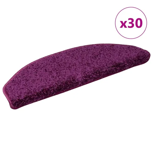 Prostirke za stepenice 30 kom 65x21x4 cm ljubičaste poluokrugle velike - Ljubičasta 65 x 21 x 4 cm 30 Cijena