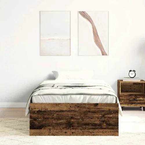 Okvir kreveta bez madraca staro drvo 90x190 cm - Staro drvo 90 x 190 cm Cijena