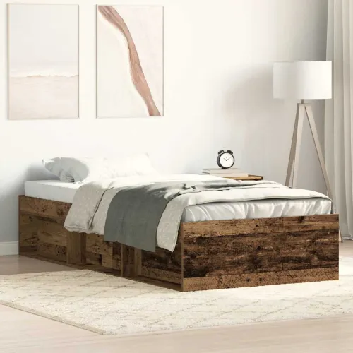 Okvir kreveta bez madraca staro drvo 90x190 cm - Staro drvo 90 x 190 cm Cijena