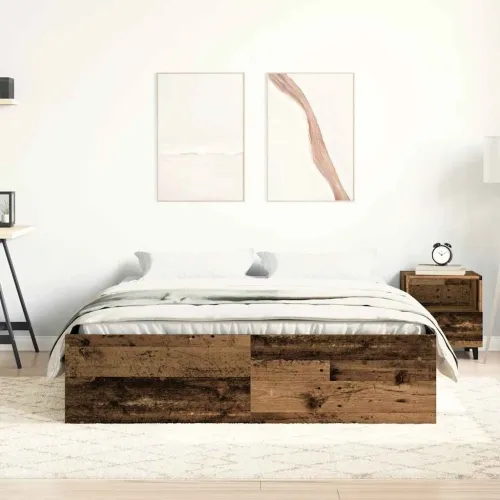 Okvir kreveta bez madraca staro drvo 160x200 cm - Staro drvo 160 x 200 cm Cijena