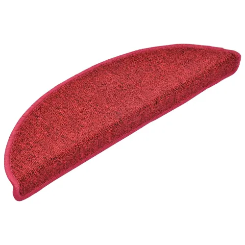 Prostirke za stepenice 30 kom 56x17x3 cm crvene poluokrugle - Crvena 56 x 17 x 3 cm 30 Cijena
