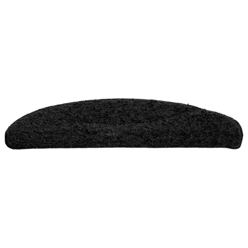 Prostirke za stepenice 30 kom 56x17x3 cm Crne poluokrugle - Crna 56 x 17 x 3 cm 30 Crna Cijena