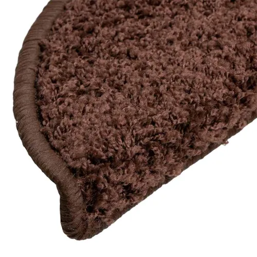 Prostirke za stepenice 30 kom 56x17x3 cm smeđe poluokrugle - Smeđa 56 x 17 x 3 cm 30 Smeđa Cijena