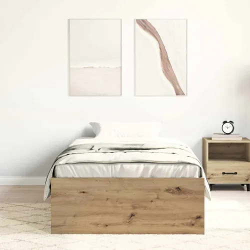 Okvir kreveta bez madraca boja hrasta artisan 90x200 cm - Hrast artisan 90 x 200 cm Cijena