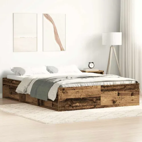 Okvir kreveta bez madraca staro drvo 140x190 cm - Staro drvo 140 x 190 cm Cijena