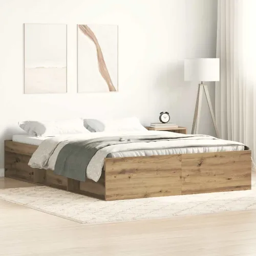 Okvir kreveta bez madraca boja hrasta artisan 120x200 cm - Hrast artisan 120 x 200 cm Cijena