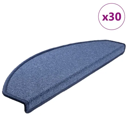 Prostirke za stepenice 30 kom 65x24x4 cm plave poluokrugle velike - Plava 65 x 24 x 4 cm 30 Cijena