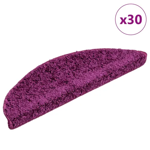 Prostirke za stepenice 30 kom 56x17x3 cm ljubičaste poluokrugle - Ljubičasta 56 x 17 x 3 cm 30 Cijena