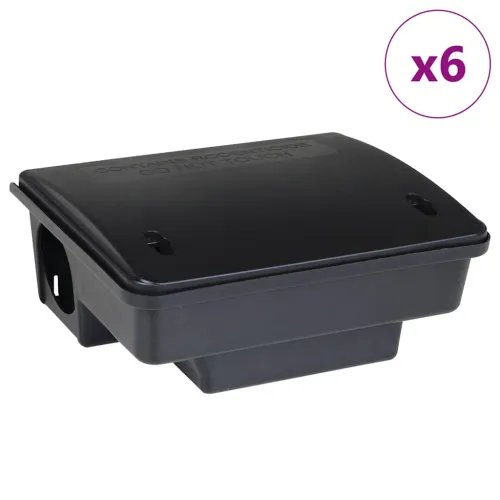 Zamke za miševe 6 kom crne 23x19x9,5 cm - 6 Cijena