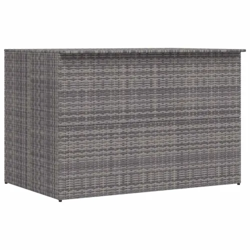Vrtna kutija za pohranu siva 150 x 100 x 100 cm od poliratana - Siva Siva Cijena