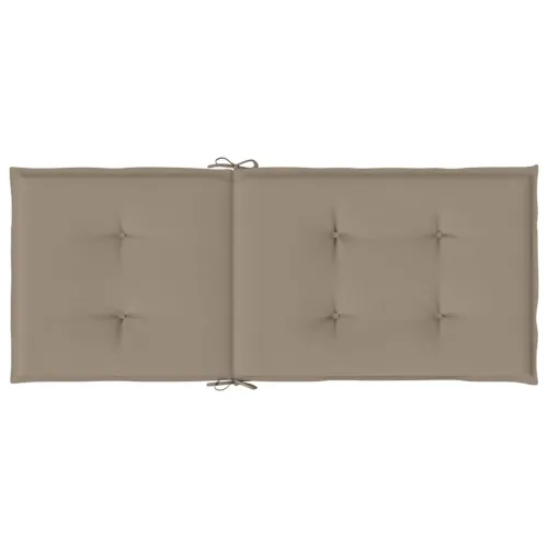 Jastuci za vrtne stolice 4 kom smeđesivi 120x50x3 cm od tkanine - Sivo-smeđa 120 x 50 x 3 cm 4 Cijena