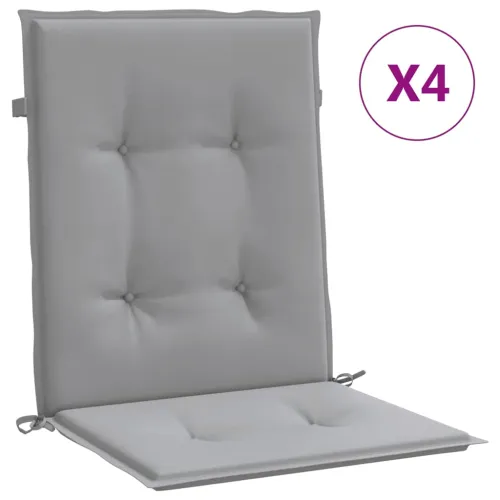 Jastuci za vrtne stolice 4 kom sivi od tkanine Oxford - Siva 100 x 50 x 3 cm 4 Siva Cijena