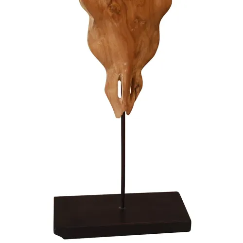 Skulptura lubanje bika tikovina 66x15x88 cm Cijena