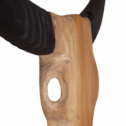 Skulptura lubanje bika tikovina 66x15x88 cm Cijena