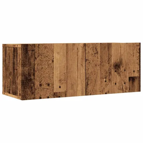 2-dijelni zidni TV ormarić Staro drvo 80x30x30 cm - Staro drvo 2 80 cm Staro drvo Cijena