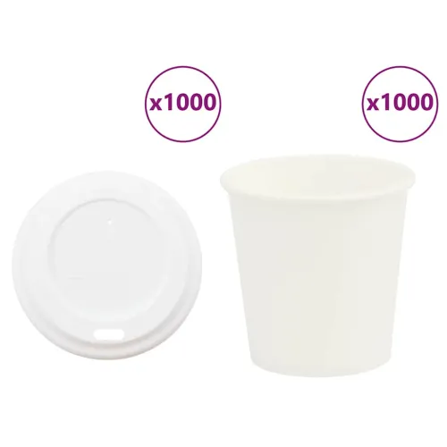 papirnate šalice za kavu s poklopcem 1000 kom 4 oz 100 ml - 1 100 ml 100 ml Cijena