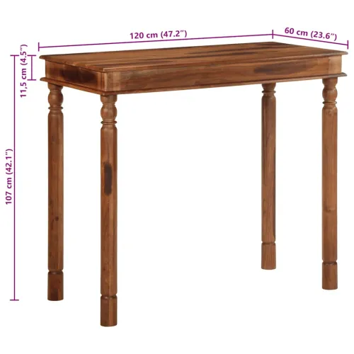 Barski stol 120x60x107 cm puno drvo bagrem - 1 120 x 60 x 107 cm Cijena