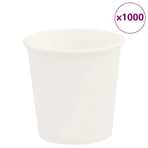 papirnate šalice za kavu 1000 kom 4 oz 100 ml bijele - 1 100 ml 100 ml Cijena