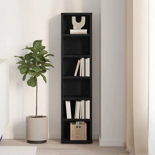 CD stalak – Ormarić za CD-ove crni hrast 21x20x88 cm konstruirano drvo - Crni hrast 1 Cijena