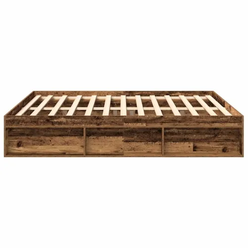 Okvir kreveta bez madraca staro drvo 200x200 cm - Staro drvo 200 x 200 cm Cijena