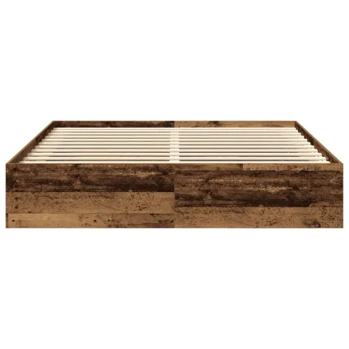 Okvir kreveta bez madraca staro drvo 200x200 cm - Staro drvo 200 x 200 cm Cijena