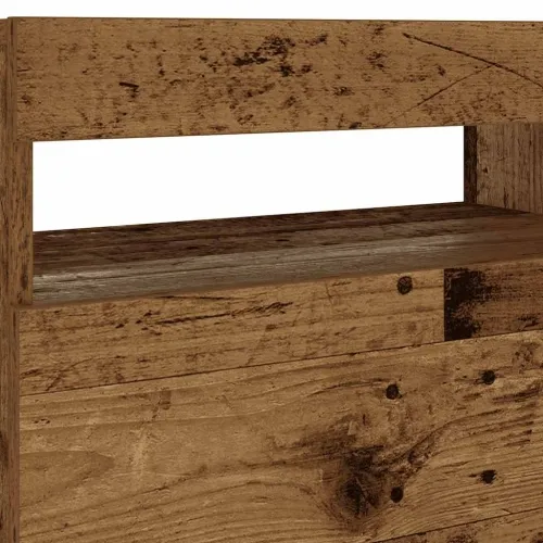 Noćni ormarić s LED svjetlima staro drvo 60x35x40 cm - Staro drvo 1 Cijena