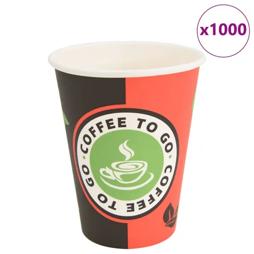 Papirnate šalice za kavu 1000 kom 12 oz 300 ml crvene i crne - 1 300 ml 300 ml Cijena