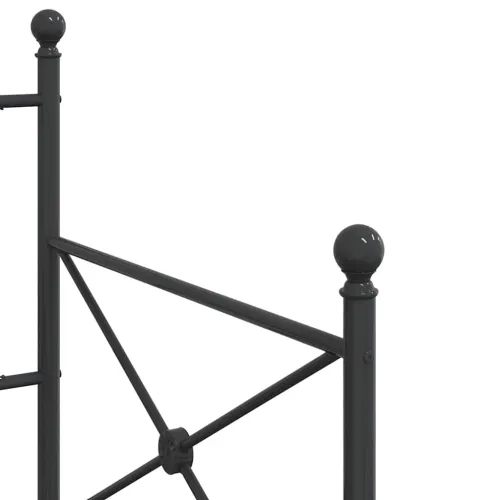 Dnevni krevet bez madraca crni 75x190 cm čelik - Crna 75 x 190 cm bez madraca na kotačićima Cijena