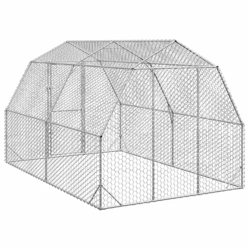 Chicken Run 2,5x4x2,25 m pocinčani čelik - 2.5 x 4 x 2.25 m Bez krova Cijena