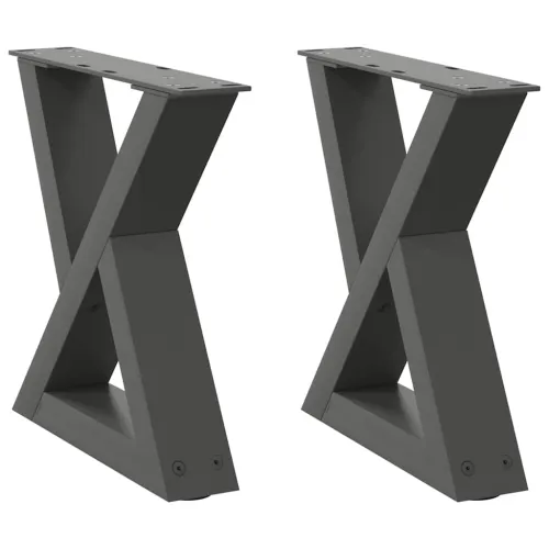 Noge za klub stolić 2 kom. antracit 30 x (30-31,3) cm čelik - Antracit 30 x (30-31.3) cm 1 1 Cijena