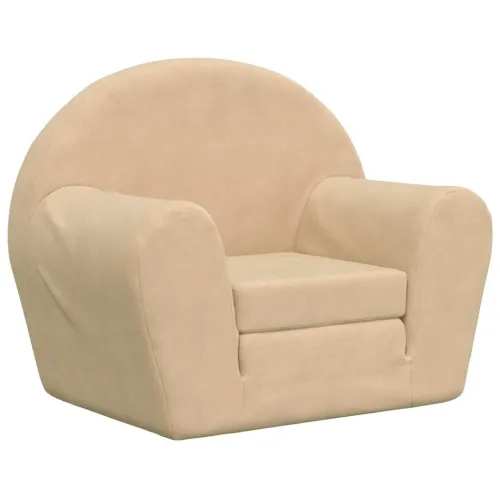 Dječji kauč na razvlačenje krem mekani plišani - Krema Sofa Krema Sofa Cijena