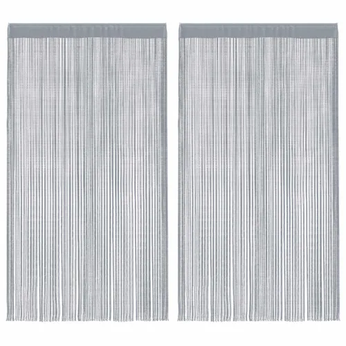 Nižaste zavjese 2 kom svijetlo sive 140x250 cm - Svjetlosiva 140 cm Cijena