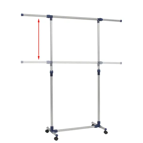 Podesivi stalak za odjeću od nehrđajućeg čelika 165x44x150 cm Cijena