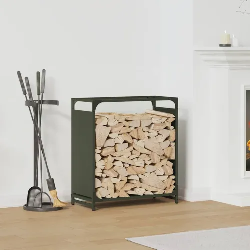Stalak za drva 60x28x65 cm hladno valjani čelik - Maslinovo zelena 60 x 28 x 65 cm Cijena