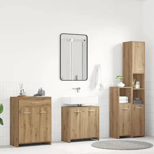 4-dijelni set kupaonskog namještaja käsityöläinen tammi - Artisian oak Cijena