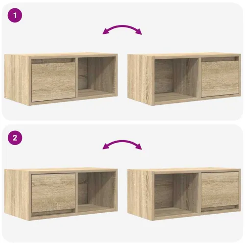 TV ormarić od iverice boja hrasta sonome 60x31x25,5 cm - sonoma hrast 1 60 cm Cijena