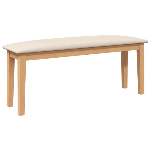 Klupa 110 cm puna drvena guma - Prirodna i svijetla Cijena